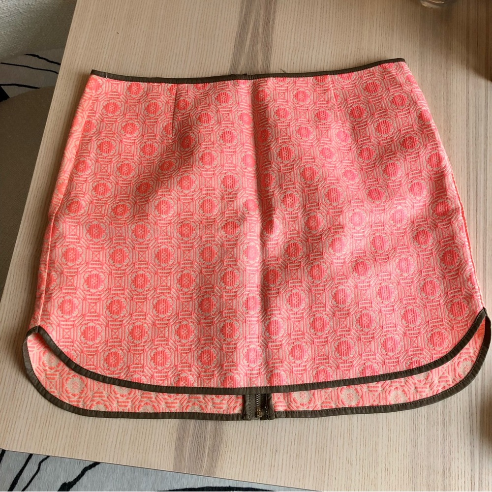 Blu Pepper Neon Pink Patterned Skirt